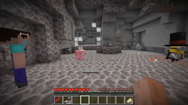PIGGY.EXE ROBLOX vs NOOB STEVE and ALEX at 3:00 AM in MINECRAFT animations смотреть онлайн