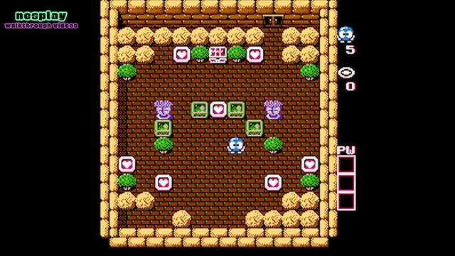 Adventures of Lolo Walkthrough [Floor 2-2] смотреть онлайн
