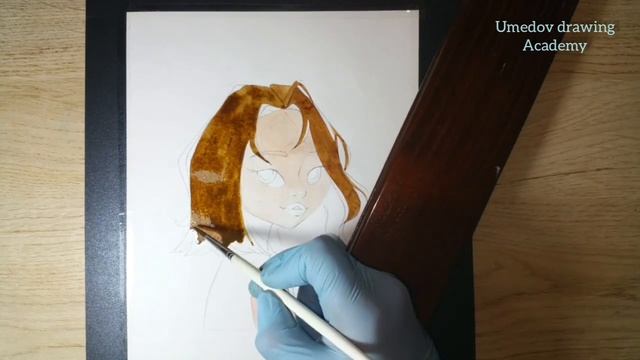 Как нарисовать портрет мультипликационного персонажа #1 это легко (really easy) + хорошая музыка смотреть онлайн