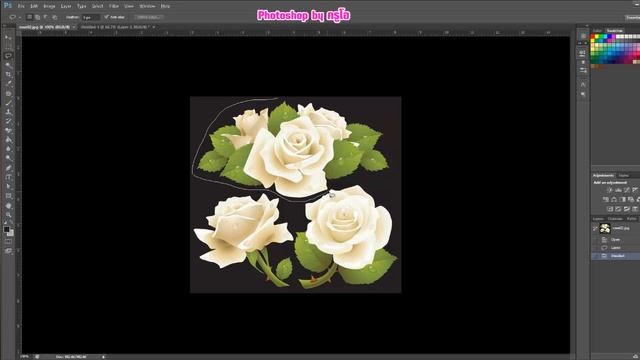 พื้นฐานการใช้ photoshop ep 7 : การใช้เครื่องมือ paint bucket tool และสร้างลายน้ำด้วย pattern смотреть онлайн
