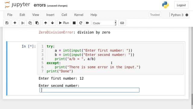 27. Error handling in Python смотреть онлайн