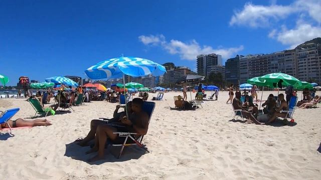 COPACABANA Beach Walk | Rio de Janeiro Brazil смотреть онлайн