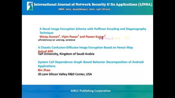 Table Of Contents - International Journal of Network Security & Its Applications (IJNSA)