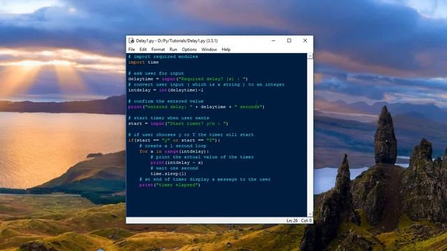 Python Example Program - Simple Timer смотреть онлайн