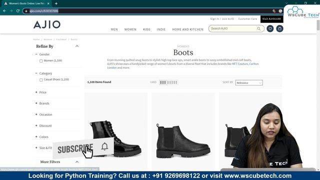 Scraping INFINITE ♾ Scrolling on Ajio using Python and Selenium ? смотреть онлайн