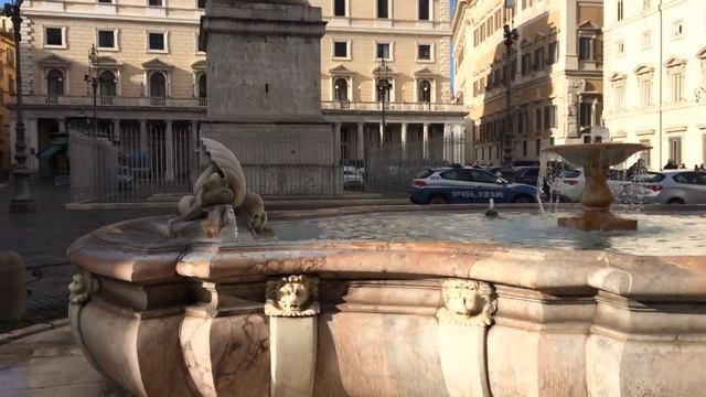 ROME Piazza Colonna - Column of Marcus Aurelius смотреть онлайн