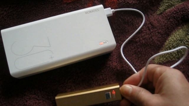Пауэрбанк  ROMOSS Sense 8 + 30000 Mah. Распаковка и тест.