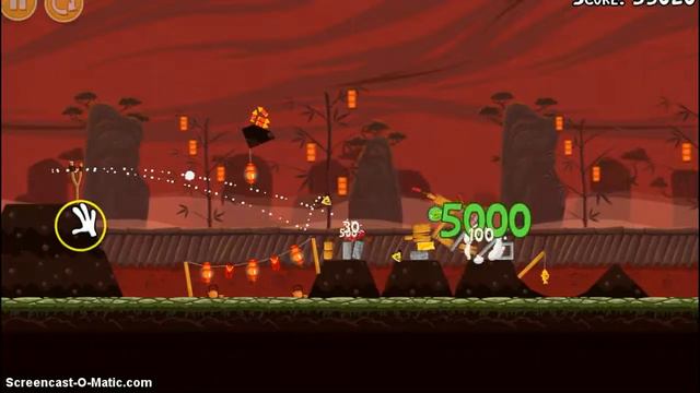 Angry Birds Seasons Walktrough Dragon Level 1-1 3STAR! смотреть онлайн