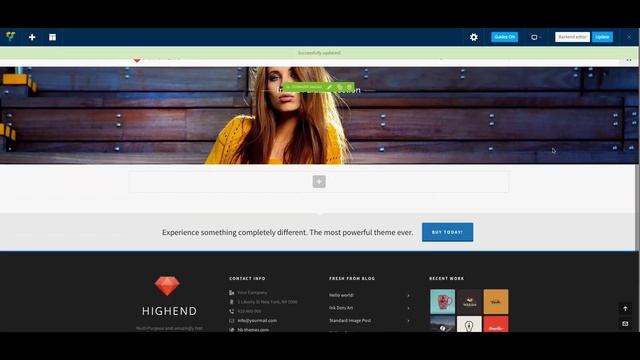 Highend WordPress Theme - Create Fullwidth Sections смотреть онлайн