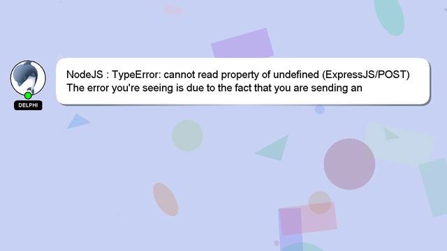 NodeJS : TypeError: cannot read property of undefined (ExpressJS/POST) смотреть онлайн