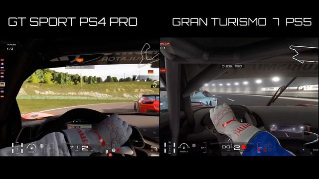 GT SPORT PS4 PRO VS GT 7 PS5 смотреть онлайн