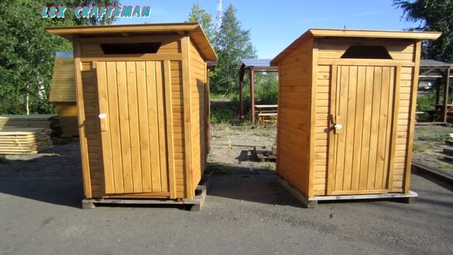 дачный туалет | Country Toilet | строительство деревянного туалета своими руками