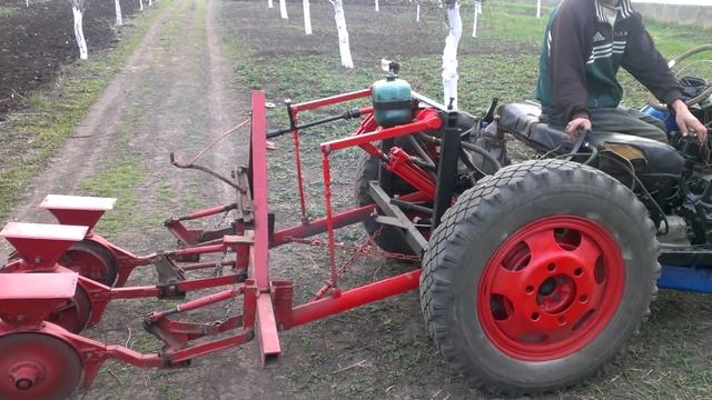 Самодельная навеска, гидравлика к мини трактору смотреть онлайн