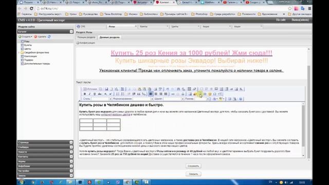 Обучение работе с веб-сайтом "Администрирование веб сайта" смотреть онлайн