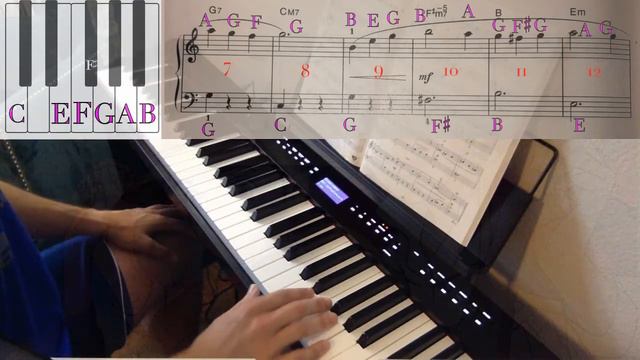 How To Play Howl's Moving Castle | Easy Piano Tutorial (4) | Merry Go Round of Life 7-12 смотреть онлайн