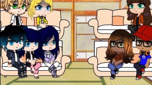 Реакция Леди баг и супер кот на будущего парня Маринетт.(Тайджу) [Gacha club]