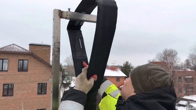 Ремонт дымохода! Падает кирпич с крыши. Трещины на дымоходе. Сосульки на дымоходе. Трубочист Alex. смотреть онлайн