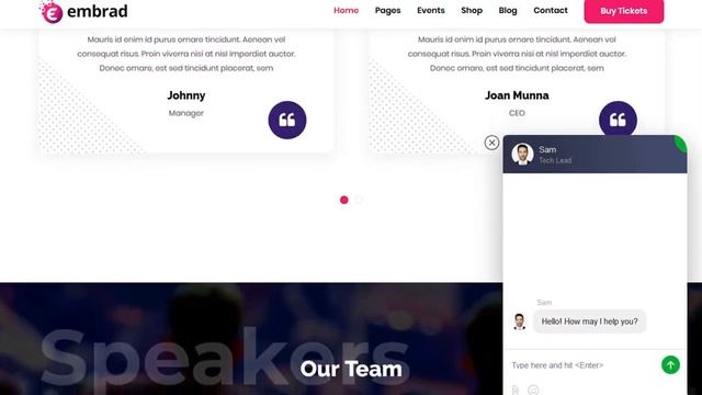 Embrad - Event and Conference WordPress Theme смотреть онлайн