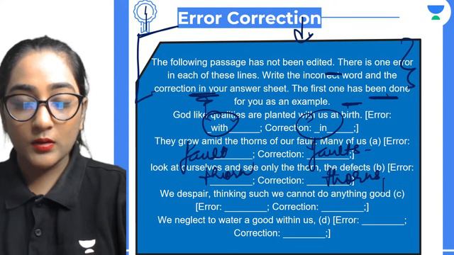 Error Correction | Class 9 | Practice Session | Preksha Sharma | Unacademy Class 9 and 10 смотреть онлайн