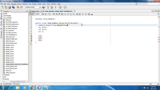 Swap number using third variable using java смотреть онлайн