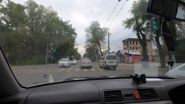 Бишкек улица Максима Горького   Driving In Bishkek