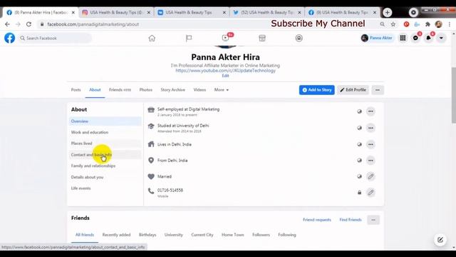 How To Add/Change Advanced Facebook Profile & Page - Social Media / Other Accounts Links | Bangla
