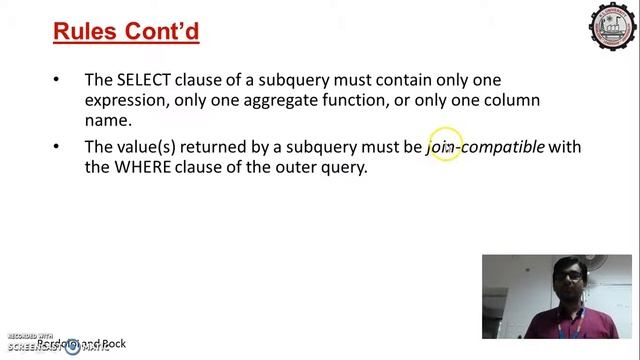 Session 14 Nested Subqueries Part 1 смотреть онлайн