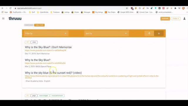 Tutorial: Scrape Google Search Results (SERP) for free using Thruuu! It's Similar to Surfer SEO. смотреть онлайн