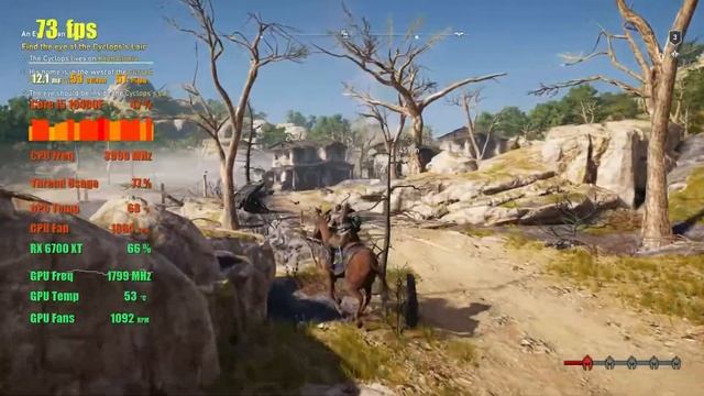 Assassins Creed Odyssey 1080p | Intel i5 10400F | RX 6700XT | High settings смотреть онлайн