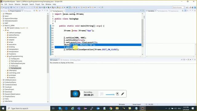 Introduction to GUI in Java Hindi Part - 18 ||Core Java || " GUI [AWT & SWING ]" || Java Swing GU смотреть онлайн