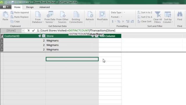 Excel Magic Trick 1447: DAX DISTINCTCOUNT & CONCATENATEX to Count & List Stores Visited смотреть онлайн