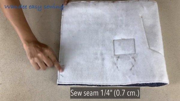 sewing diy small denim backpack tutorial, denim drawstring travel bags tutorial,diy small travel ba