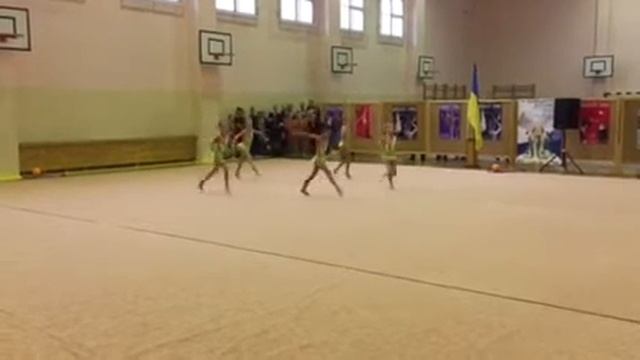 Сборная команда г Киева номер 1 2005 г р Упражнение без предмета В составе Борзова Елизавета, Ив смотреть онлайн