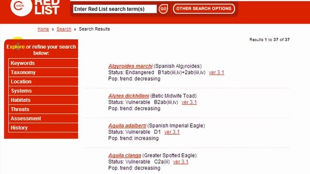 How to search the Red List смотреть онлайн