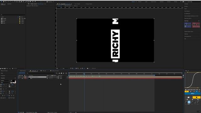 Динамічний текстовий фон в After Effects смотреть онлайн