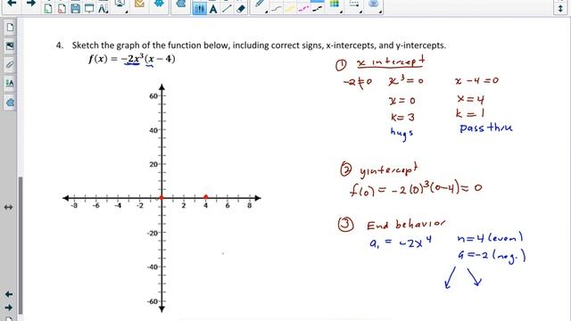 a2 3.03 sketching graph of a polyomial #4 смотреть онлайн