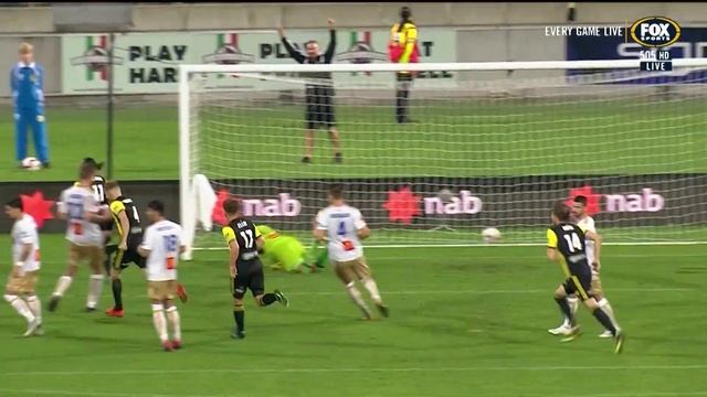 Hyundai A-League 2018/19 Round 23: Wellington Phoenix 4 - 1 Newcastle Jets FC смотреть онлайн