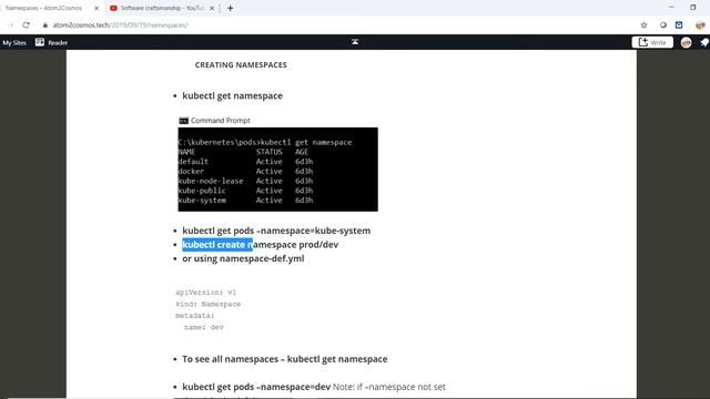Kubernetes Namespace смотреть онлайн
