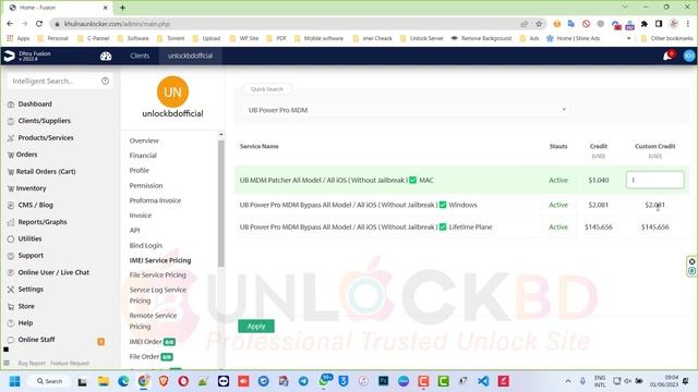 User Account Manually Service Price Set ( imei/Server Service ) #dhru #unlockbd смотреть онлайн