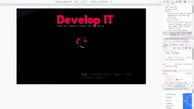 Develop IT Website Design using React js 2022. смотреть онлайн