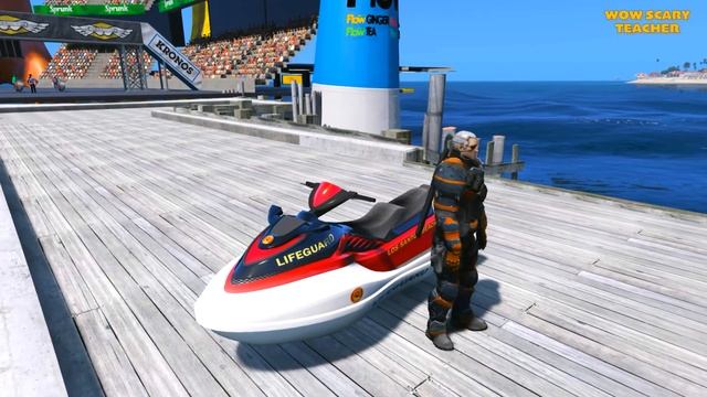 SCARY TEACHER 3D - SPIDERMAN BIKE RACE - AMAZING RACE ON LIBERTY STATUE смотреть онлайн