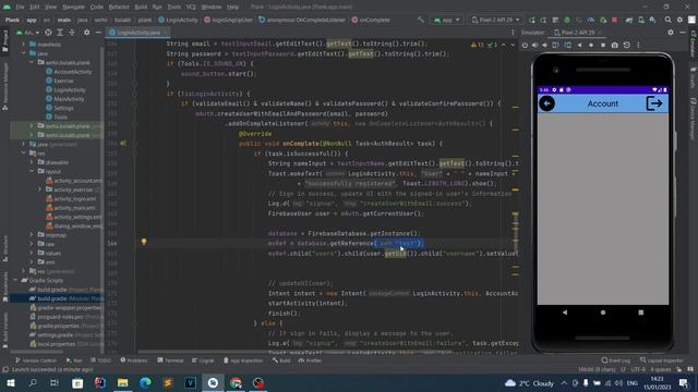 Приложение Планка на Java в Android Studio. Урок 52. Запись данных в Firebase Realtime Database. смотреть онлайн