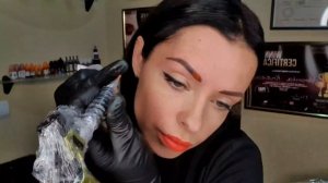 ? Как из синих бровей сделать коричневые! ☝️Татуаж бровей самой себе.?