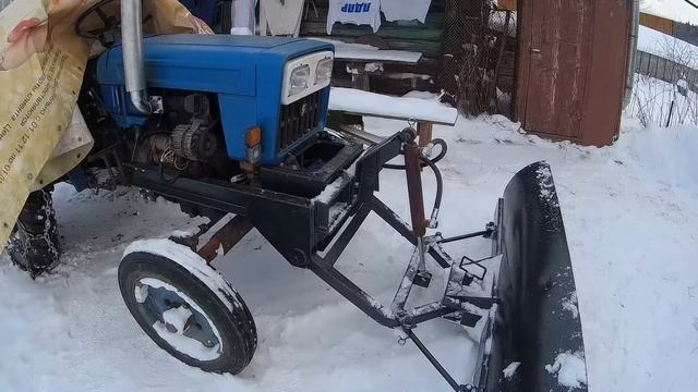 Самодельный отвал на минитрактор. смотреть онлайн