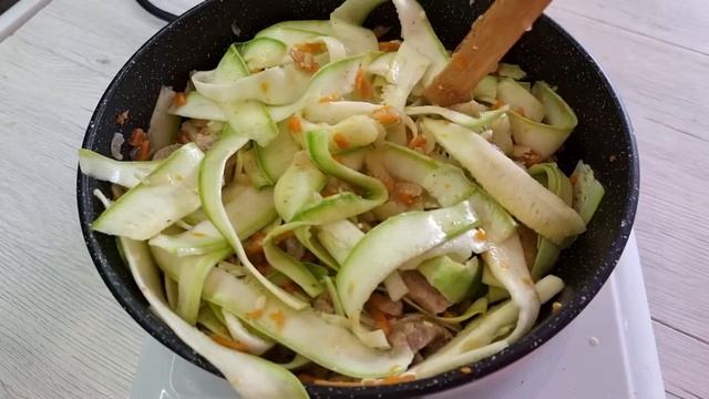 Кабачковая паста со свининой смотреть онлайн