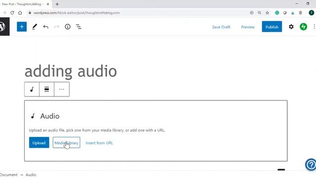 How to add Music / Audio to your blog post using Wordpress Block Editor смотреть онлайн