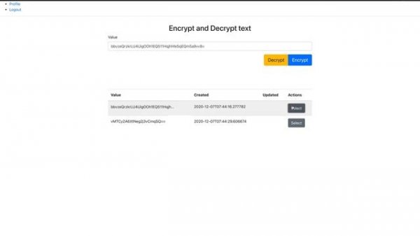 Advanced Encryption Standard (AES) and RSA Algorithm. BE in Java, FE in React JS