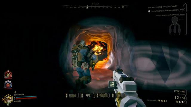 Проходим Deep Rock Galactic Часть 34: Обновление лицензии: СВЧ Излучатель + Золотой детонатор смотреть онлайн