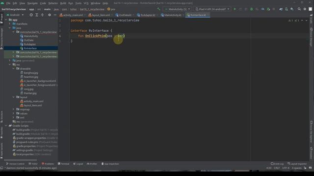 16.2 Androidstudio kotlin - RecyclerView kotlin setOnClickListener - tự học lập trình cho người mới смотреть онлайн