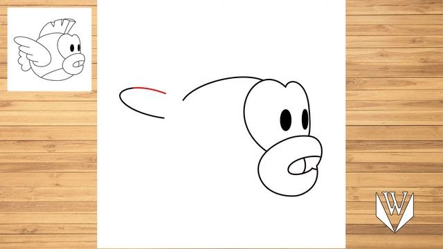 Как нарисовать Flappy Bird шаг за шагом, Easy Draw | Скачать бесплатно раскраски смотреть онлайн